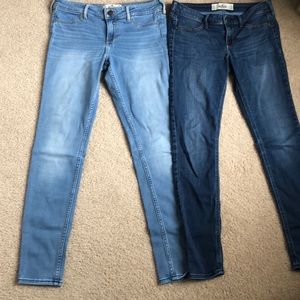 2 Pairs of 7R Hollister Skinny Jeans